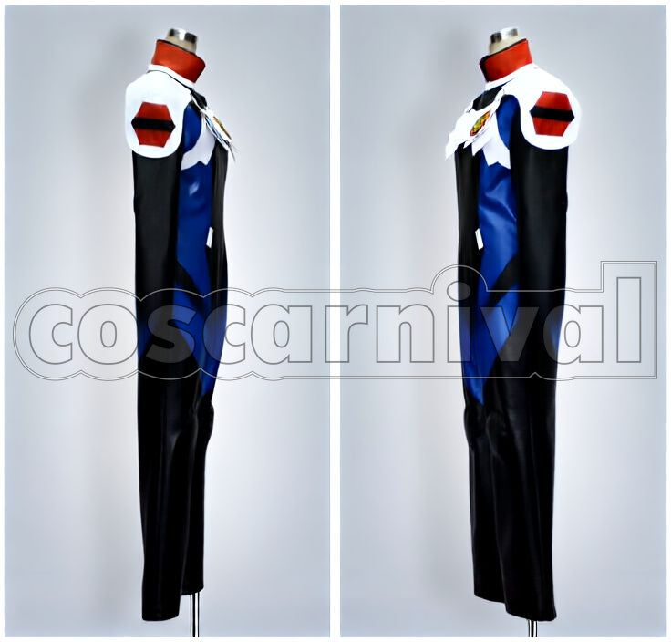 Alto Saotome Pilot Suit Cosplay cosplay costume from Macross Frontier, side view