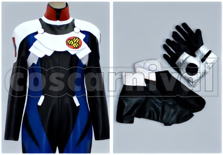 Alto Saotome Pilot Suit Cosplay cosplay costume from Macross Frontier, set view