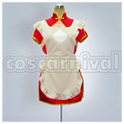 Ranka Lee Red Dress Cosplay cosplay costume from Macross Frontier, front view 1