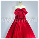 Ranka Lee Red One-Piece Dress Cosplay cosplay costume from Macross Frontier, front view 1