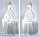 Ranka Lee White One-Piece Dress Cosplay cosplay costume from Macross Frontier, front view 2
