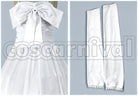 Ranka Lee White One-Piece Dress Cosplay cosplay costume from Macross Frontier, set view