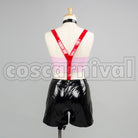 makurosu furontia sheriru Sagittarius Sagittarius Red Military cosplay costume from Macross Frontier, back view 2