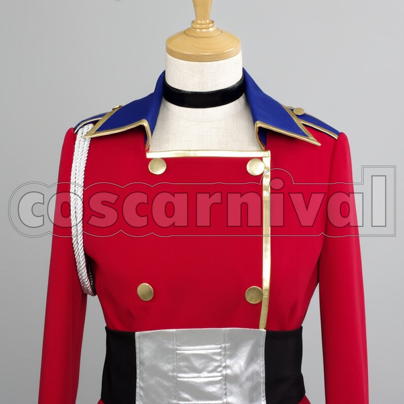makurosu furontia sheriru Sagittarius Sagittarius Red Military cosplay costume from Macross Frontier, detail-2