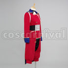 makurosu furontia sheriru Sagittarius Sagittarius Red Military cosplay costume from Macross Frontier, side view 2