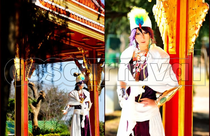 Sinbad cosplay costume from Magi, front view