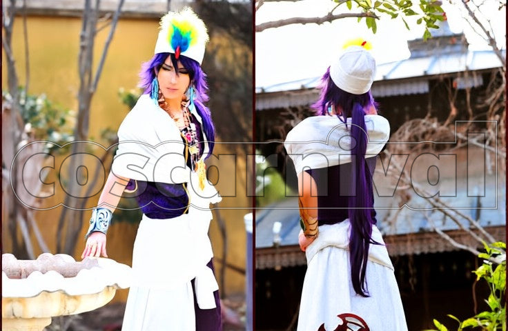 Sindria Kingdom Sinbad With cosplay costume from Magi, side view
