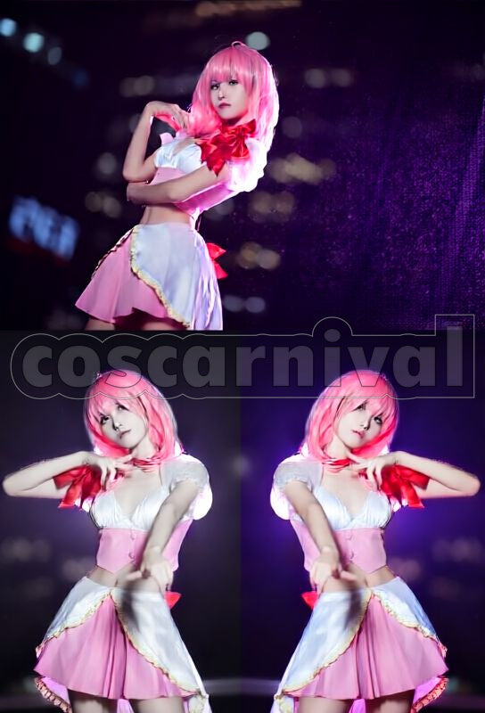 Ore Saki Uno Pre-Transformation Cosplay cosplay costume from Magical Girl, front view 3