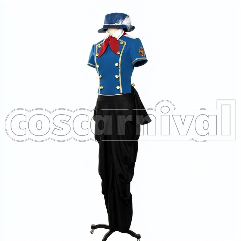 Saga R Nomura cosplay costume from MARGINAL 4 Redhot, side view