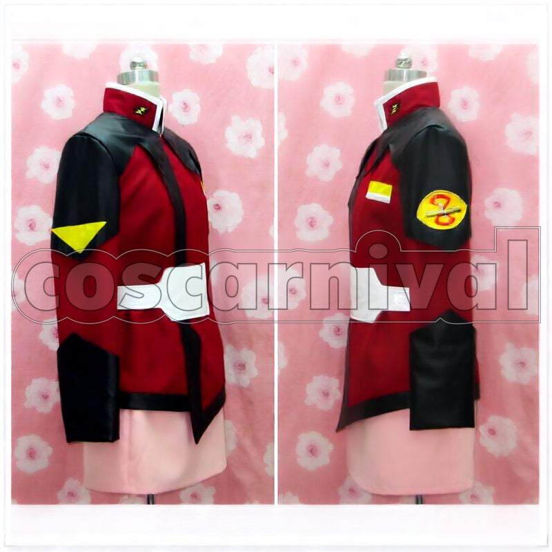 Gundam SEED DESTINY Lunamaria Hawke ZAFT Uniform Cosplay cosplay costume from Mobile Suit, side view