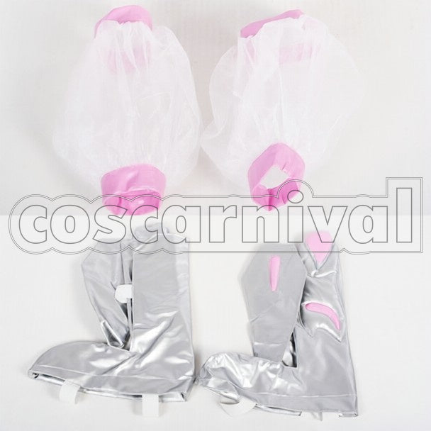 Z-Joshi Sensou Ayaka Sasaki cosplay costume from Momoiro Clover Z, side view