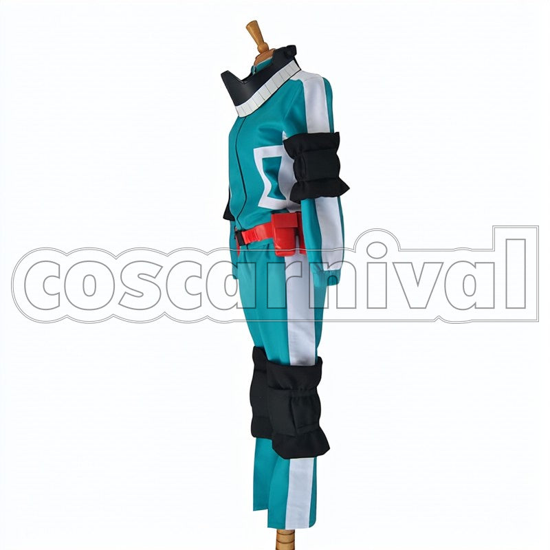Izuku Midoriya Battle Outfit cosplay costume from My Hero Academia, side view