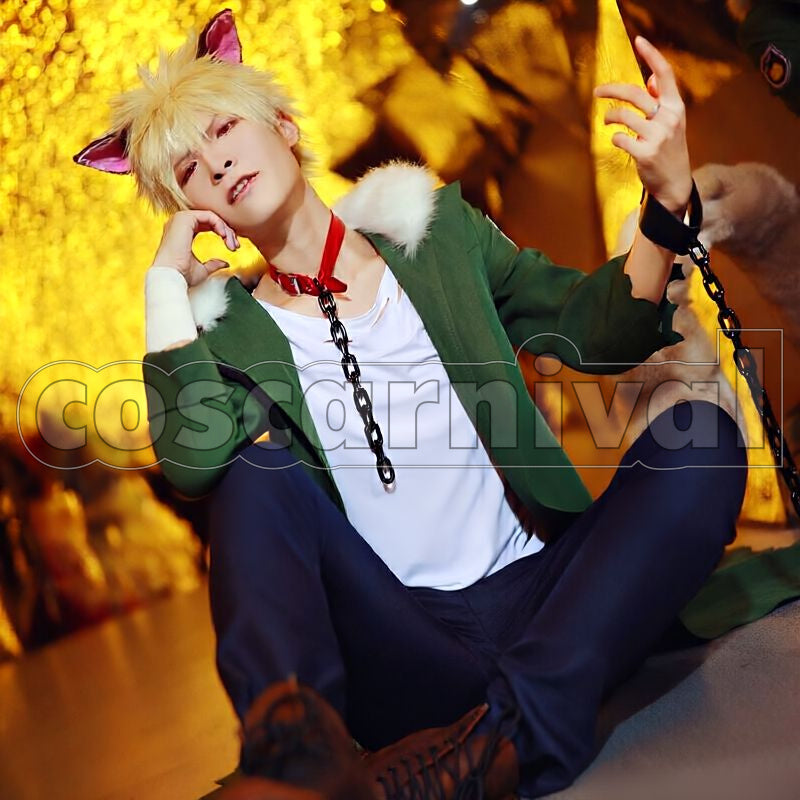 Academia Katsuki Bakugo Halloween Goods Illustration Cosplay cosplay costume from My Hero, front view 1