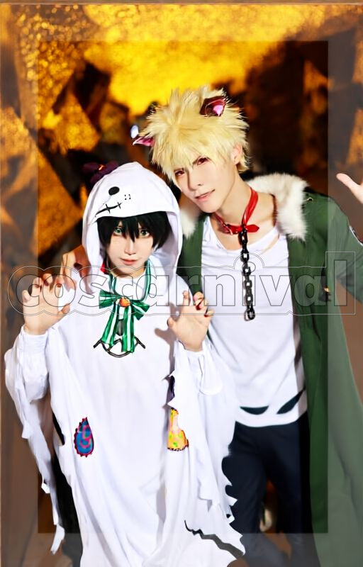 Academia Katsuki Bakugo Halloween Goods Illustration Cosplay cosplay costume from My Hero, front view 3