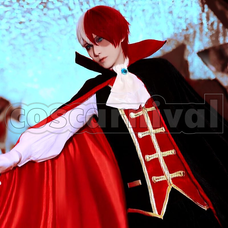 Academia Shoto Todoroki Halloween Goods Illustration Cosplay cosplay costume from My Hero, front view 1