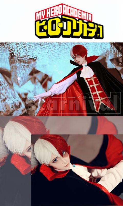 Academia Shoto Todoroki Halloween Goods Illustration Cosplay cosplay costume from My Hero, front view 2