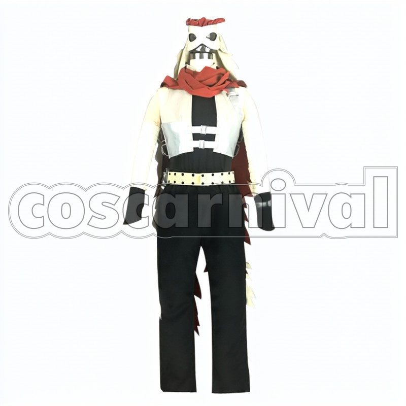 Stain Deku cosplay costume from My Hero Academia, front view