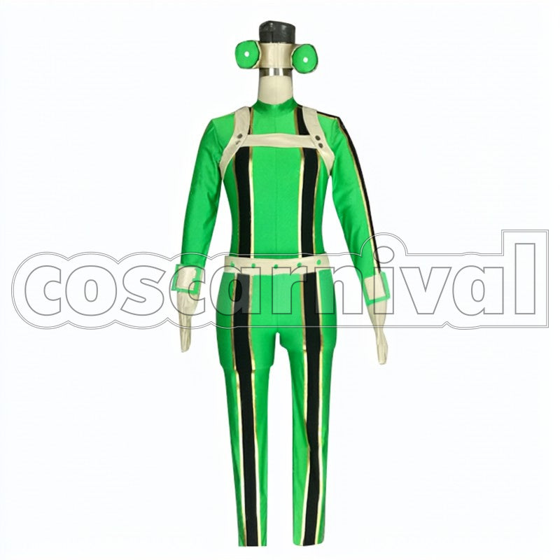 Tsuyu Asui cosplay costume from My Hero Academia, front view