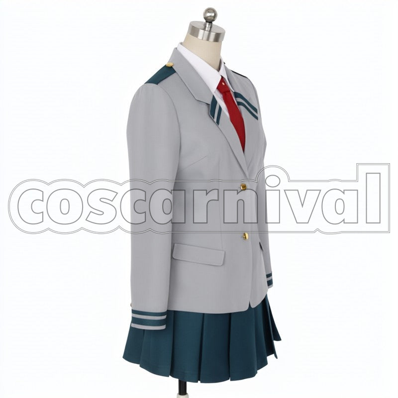 Ochaco Uraraka U.A. High School cosplay costume from My Hero Academia, side view