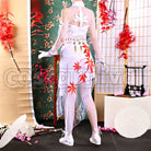 Viper Ning Maple Snowfall Cosplay cosplay costume from Naraka: Bladepoint, back view