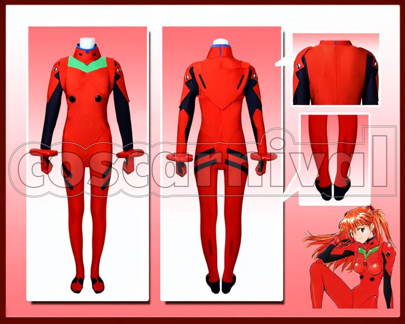 Asuka Langley Soryu cosplay costume from Neon Genesis Evangelion, front view