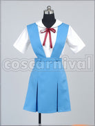 Rei Ayanami cosplay costume from Neon Genesis Evangelion, front view 2