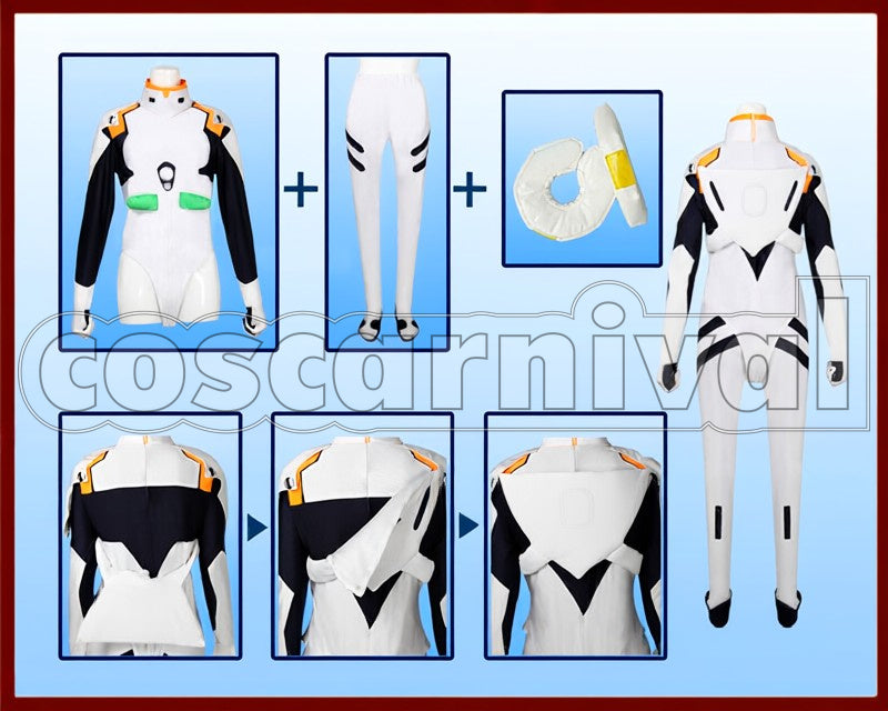 Rei Ayanami cosplay costume from Neon Genesis Evangelion, front view 3