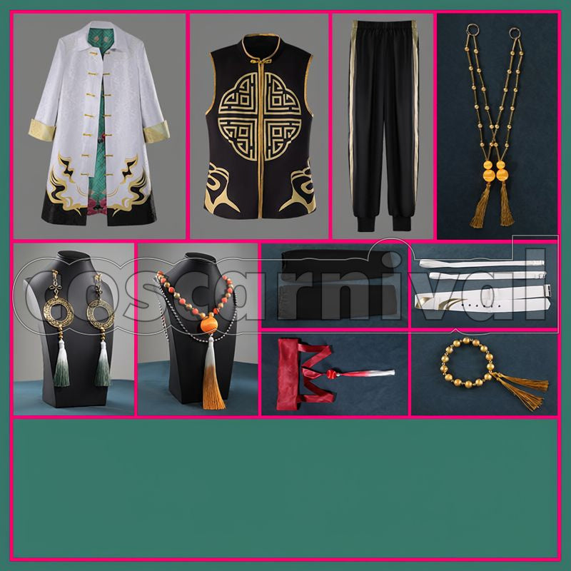 2nd Anniversary Kaisei Chinese-Style Outfit Cosplay cosplay costume from Nijisanji 3SKM, set view