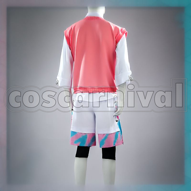 Wen Post-Transformation Cosplay cosplay costume from NIJISANJI Akagi, back view 2