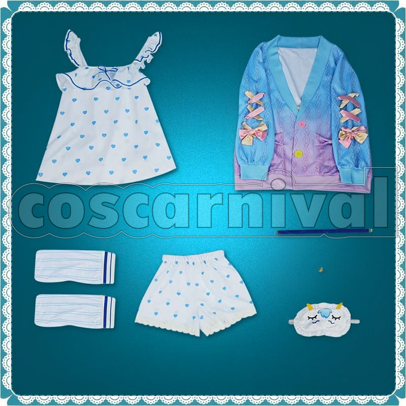 Kokoro New Outfit Cosplay cosplay costume from NIJISANJI Amamiya, set view