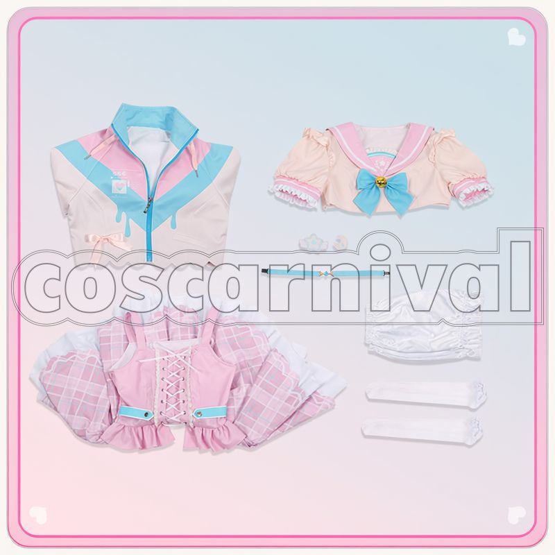 Kokoro New Outfit Cosplay cosplay costume from NIJISANJI Amamiya, set view