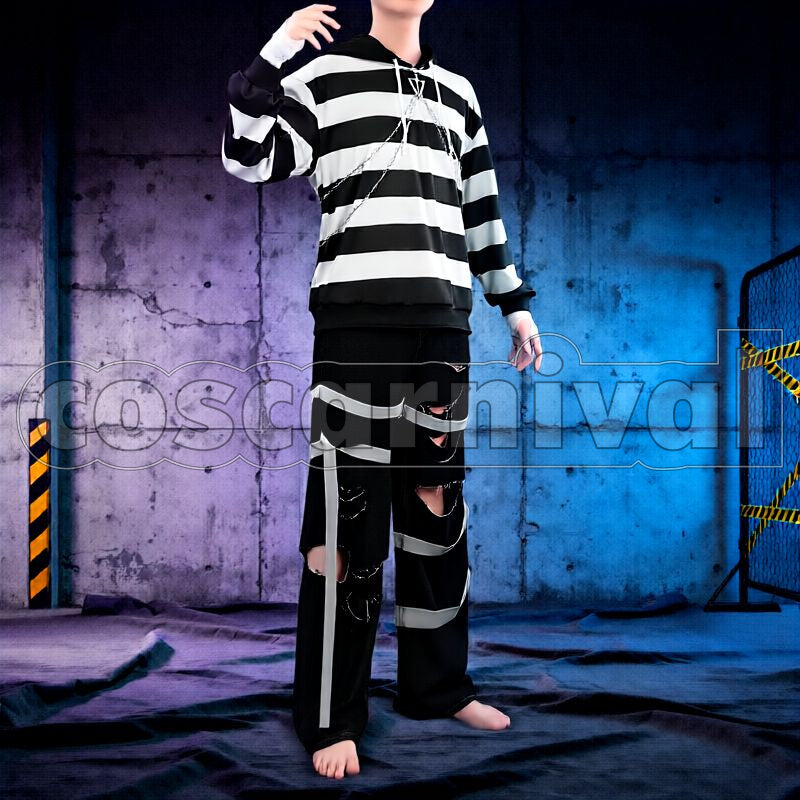 Prisoner No.108 Kenmochi Toya Cosplay cosplay costume from Nijisanji Cellmates, kenmochi toya 27334 front view