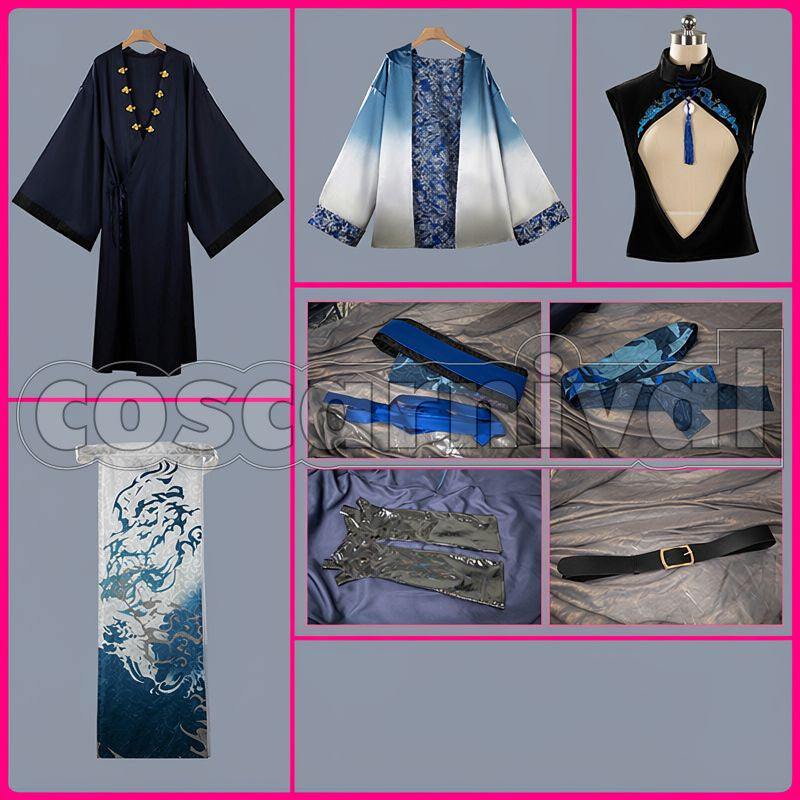 Emaki Milan Kestrel China-Style Cosplay cosplay costume from NIJISANJI Chuka, set view