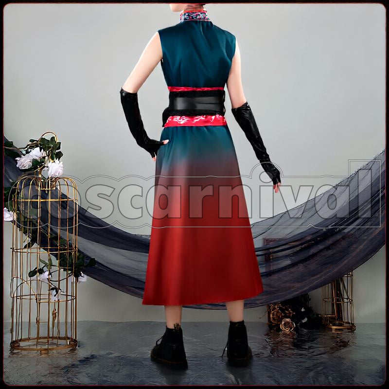 Emaki Seraph Dazzlegarden China-Style Cosplay cosplay costume from NIJISANJI Chuka, back view 2
