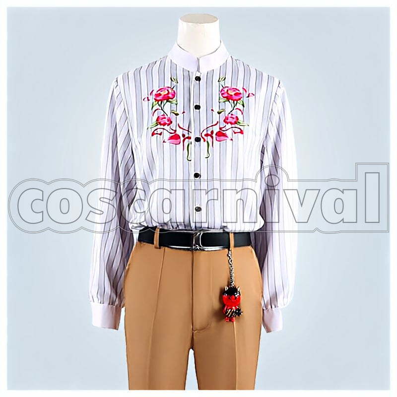 Vox Akuma Sakura Bloom Cosplay cosplay costume from NIJISANJI EN, front view 1