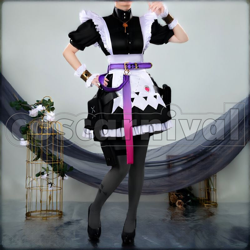 Kana-chan April Fools Maid Cosplay cosplay costume from NIJISANJI Fura, front view 2