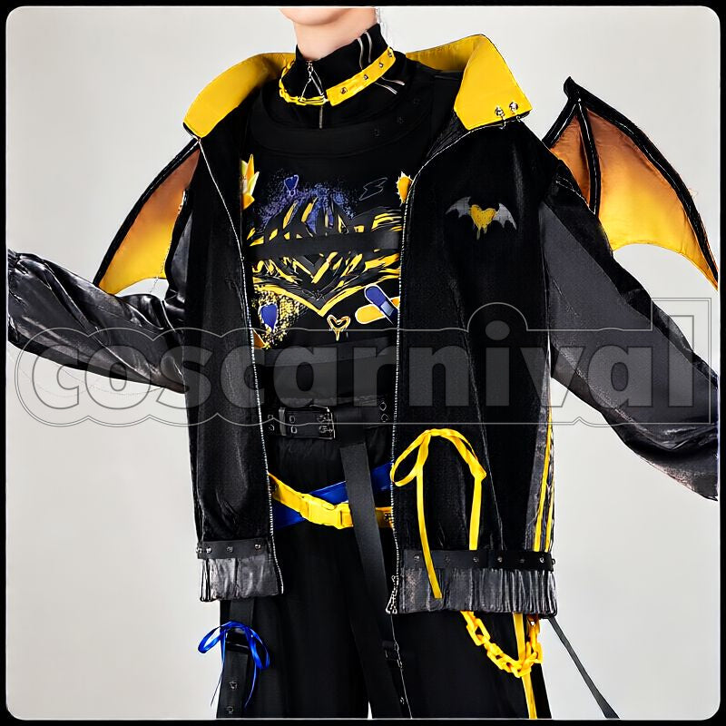 Kanato Devilish Nightmare Merch Outfit Cosplay cosplay costume from Nijisanji Fura, front view 4