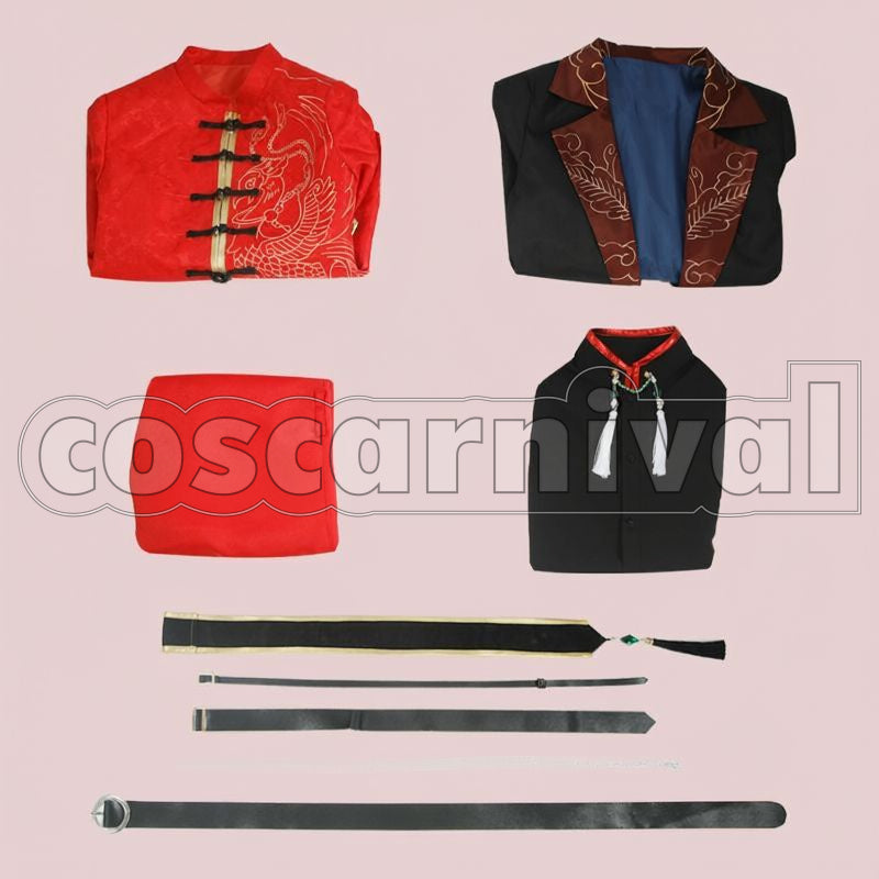 Minato Four Gods Motif New Outfit Cosplay cosplay costume from NIJISANJI Fuwa, set view