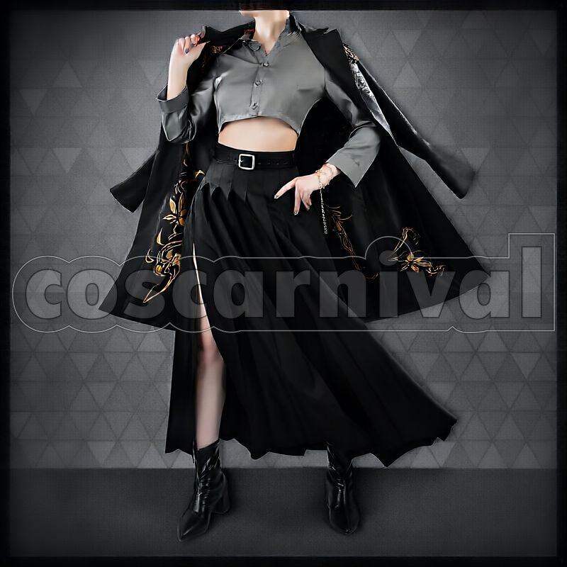 Kaede Nanajigen Seitokai Cosplay cosplay costume from NIJISANJI Higuchi, front view 2