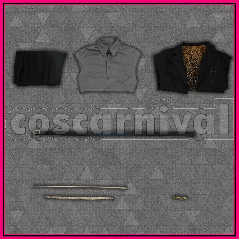 Kaede Nanajigen Seitokai Cosplay cosplay costume from NIJISANJI Higuchi, set view