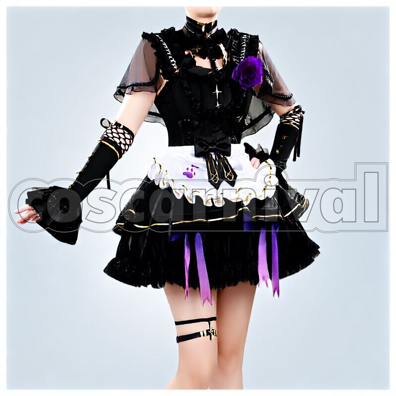 Sara Gothic Lolita-Style New Cosplay cosplay costume from NIJISANJI Hoshikawa, front view 1