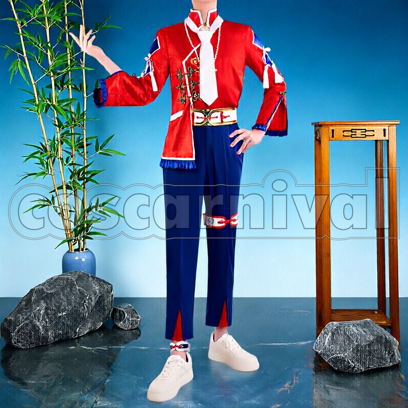 Rose Valentine Merch Outfit with Coat Cosplay cosplay costume from NIJISANJI Kaisei, front view 3
