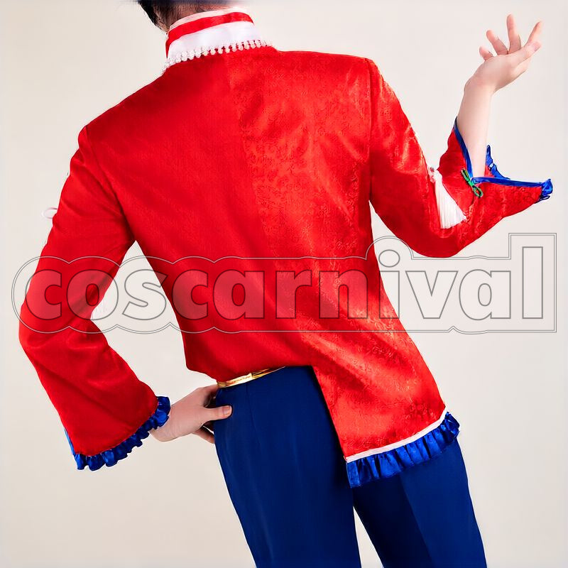 Rose Valentine Merch Outfit with Coat Cosplay cosplay costume from NIJISANJI Kaisei, back view 2