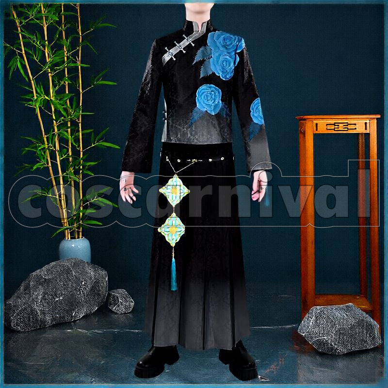 Chinese-Style New Outfit Cosplay cosplay costume from NIJISANJI Kanae, front view 3
