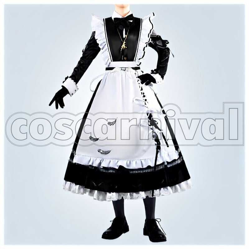 Maid Outfit New Cosplay cosplay costume from NIJISANJI Kanae, front view 1