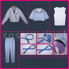 New Retro Style Sailor Outfit Cosplay cosplay costume from Nijisanji Kanae, set view