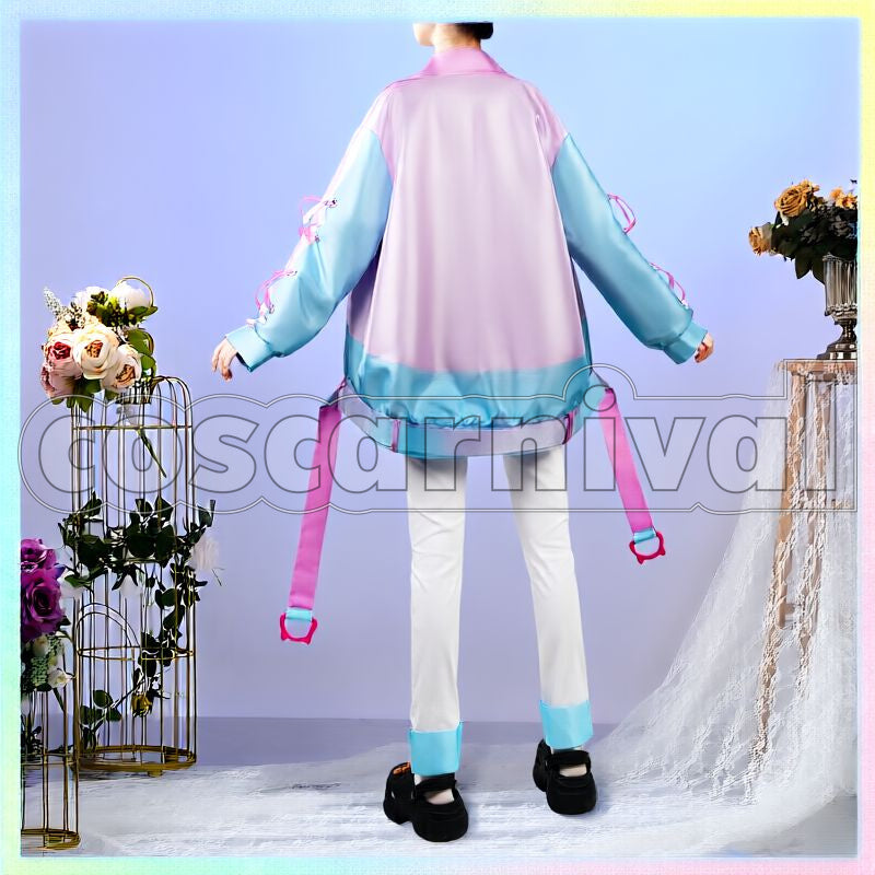 PokecoloTwin Outfit Cosplay cosplay costume from Nijisanji Kanae, back view 1