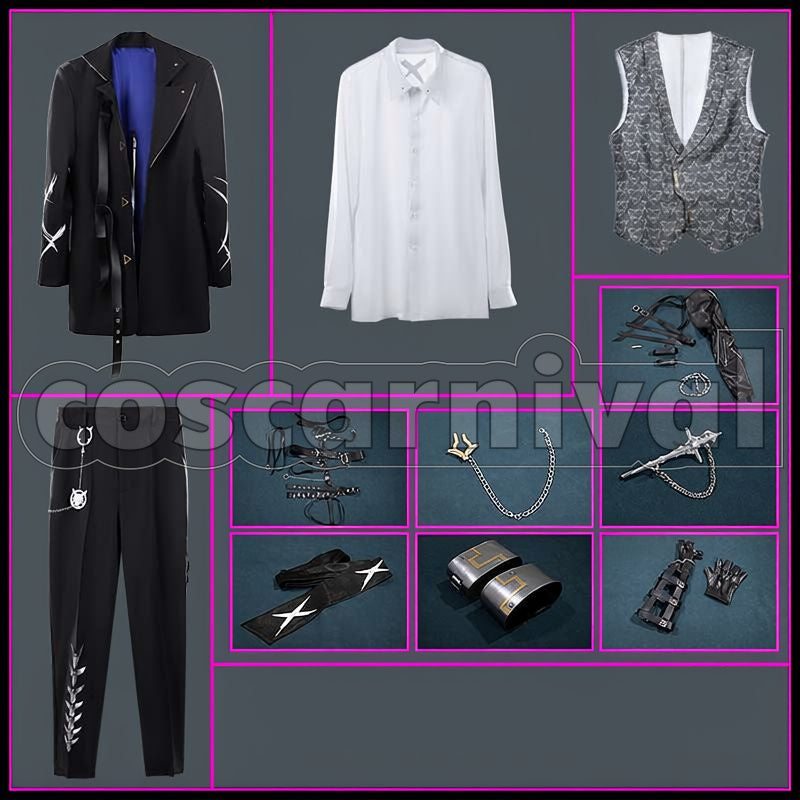 Rou Birthday New Outfit Cosplay cosplay costume from NIJISANJI Koyanagi, set view