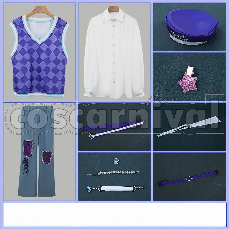 Rou Gyaurufu Merch Outfit Cosplay cosplay costume from NIJISANJI Koyanagi, set view