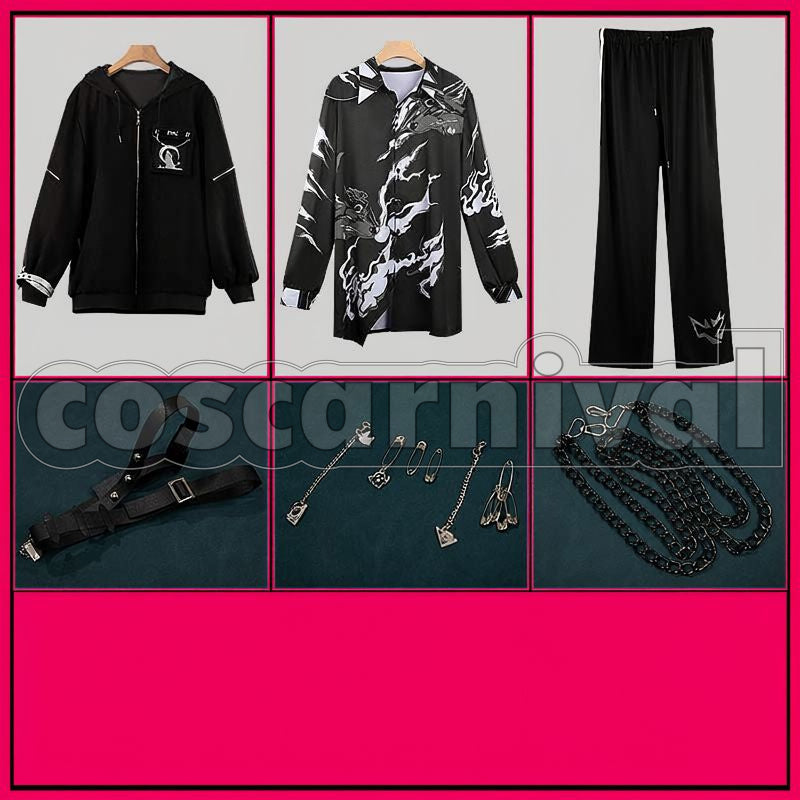 Rou New Outfit Cosplay cosplay costume from NIJISANJI Koyanagi, set view